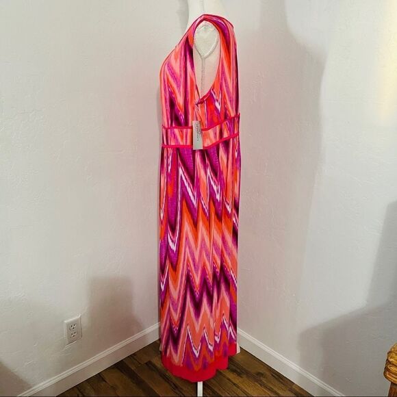 NWT Catherines Multi-Colored Maxi Dress Size 1X - Picture 4 of 11